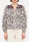 Ulla Johnson Tillie Blouse In Cosmos In Multi