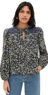 Ulla Johnson Tillie Blouse In Raven In Raven