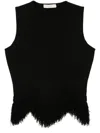 Ulla Johnson Koa Fringed Knitted Top In Brown