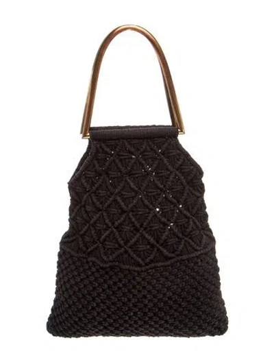 Pre-owned Ulla Johnson Top Handle Bag In Black