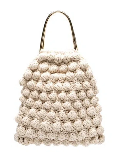 Pre-owned Ulla Johnson Top Handle Bag In Metallic/neutrals