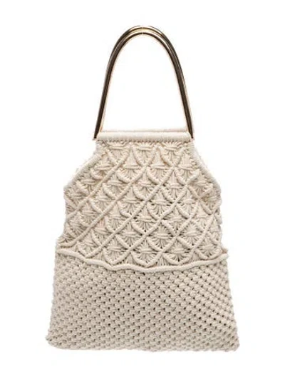 Pre-owned Ulla Johnson Top Handle Bag In Neutral