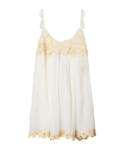 Ulla Johnson Tula Crochet-trimmed Cotton Beach Dress In Multi