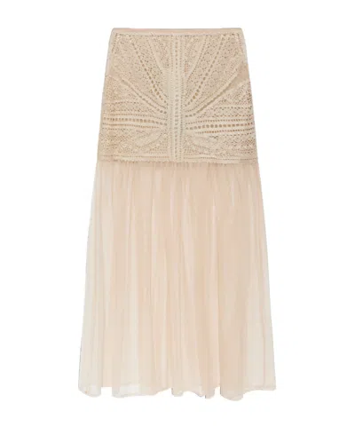 Ulla Johnson Tulle Skirt In Neutral