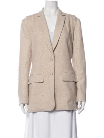 Pre-owned Ulla Johnson Tweed Pattern Blazer In Neutrals