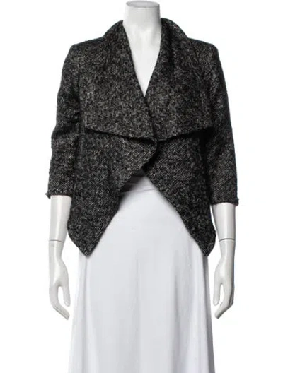 Pre-owned Ulla Johnson Tweed Pattern Jacket In Grey
