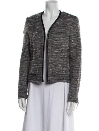 Pre-owned Ulla Johnson Tweed Tweed Pattern Evening Jacket In Multi