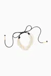 ULLA JOHNSON TWISTED STRAND PEARL NECKLACE