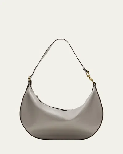 Ulla Johnson Twyla Large Calf Leather Hobo Bag In Dove