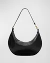 Ulla Johnson Twyla Large Calf Leather Hobo Bag In Noir