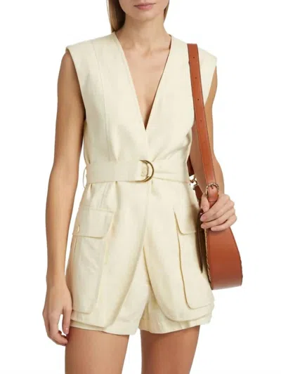 Ulla Johnson Twyla Long Vest In Cowrie In Neutral