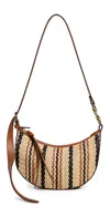 Ulla Johnson Twyla Mini Hobo Bag Desert Stripe In Desert Stripe