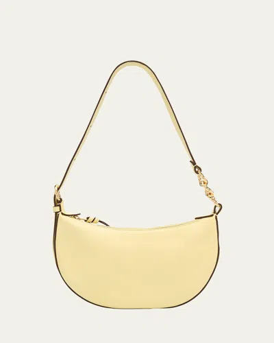 Ulla Johnson Twyla Mini Leather Shoulder Hobo Bag In Chantilly