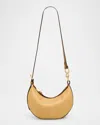 Ulla Johnson Twyla Perforated Leather Shoulder Bag In Fawn