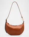 Ulla Johnson Twyla Small Calf Leather Hobo Bag In Sierra