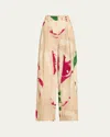 Ulla Johnson Uj X Lee Krasner Mitchell Wide-leg Pants In Comet