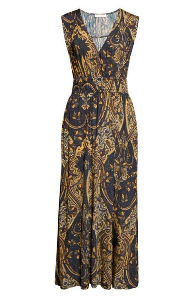 Ulla Johnson Ursula Print Sleeveless Maxi Dress In Black
