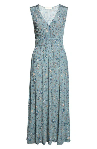 Ulla Johnson Ursula Print Sleeveless Maxi Dress In Blue