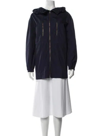Pre-owned Ulla Johnson Utility Jacket In Blue