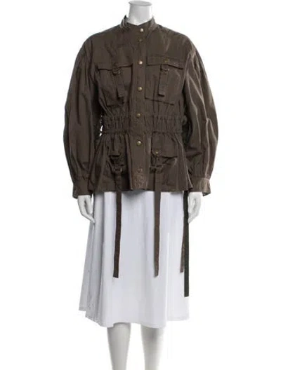 Pre-owned Ulla Johnson Utility Jacket In Brown