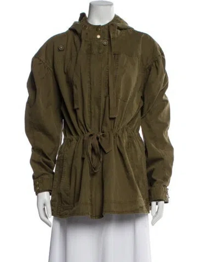 Pre-owned Ulla Johnson Utility Jacket In Green