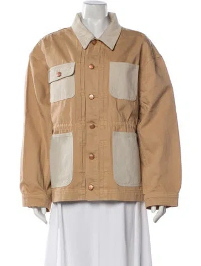 Pre-owned Ulla Johnson Utility Jacket In Neutral