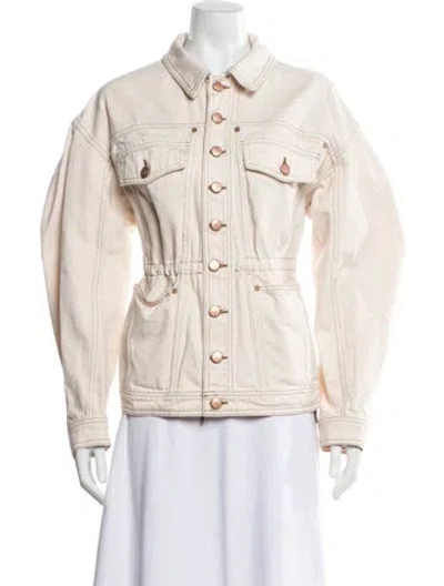 Pre-owned Ulla Johnson Utility Jacket In Neutral