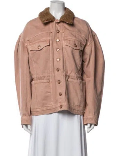 Pre-owned Ulla Johnson Utility Jacket In Pink