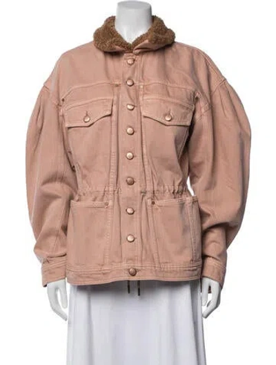 Pre-owned Ulla Johnson Utility Jacket In Pink
