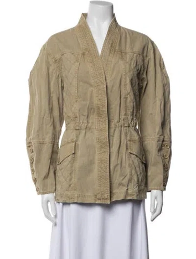 Pre-owned Ulla Johnson Utility Jacket W/ Tags In Neutrals