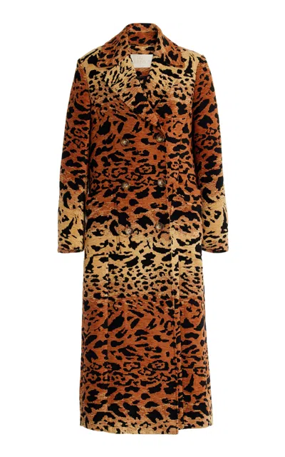 Ulla Johnson Valentina Animal-jacquard Coat In Animal