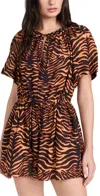 Ulla Johnson Short-sleeved Jumpsuit In Tigre