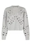 Ulla Johnson Boxy Grey Melange Vanessa Pullover In Gray