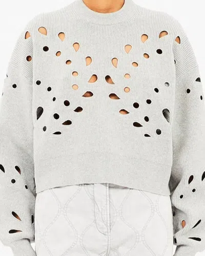 Ulla Johnson Vanessa Pullover In Melange Grey In Gray