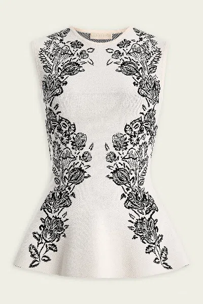 Ulla Johnson Vanna Jacquard Tank In Ivory In White