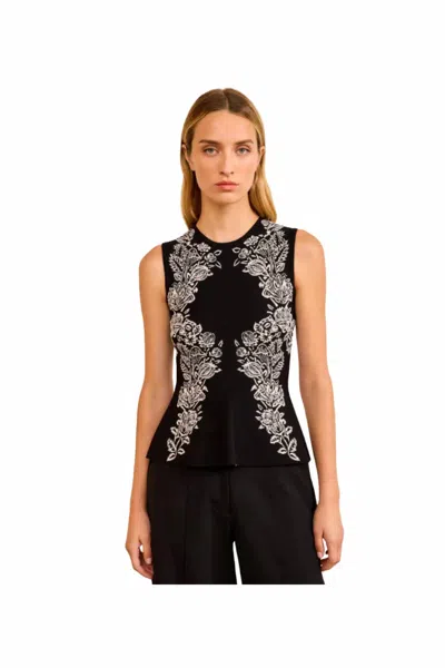Ulla Johnson Vanna Jacquard Tank In Noir In Black