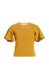Ulla Johnson Vara Patterned Knit Top In Orange