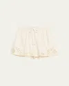 Ulla Johnson Vedi Embroidered Drawstring Shorts In Brown