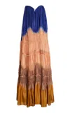 Ulla Johnson Veil Strapless Silk-chiffon Gown In Multi