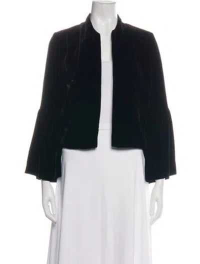 Pre-owned Ulla Johnson Velvet Jacket In Black