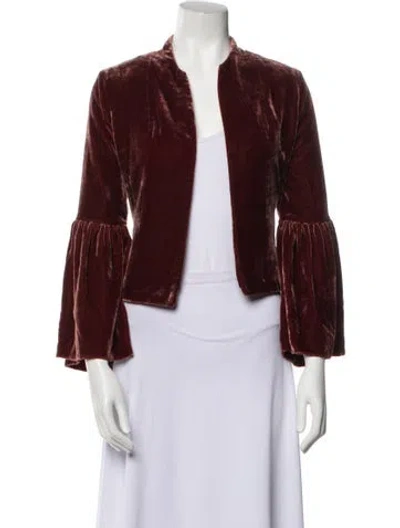 Pre-owned Ulla Johnson Velvet Jacket In Brown