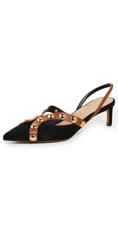 Ulla Johnson Vendome Studded Kitten Heels Assorted In Black