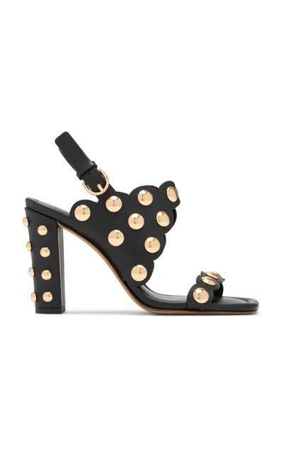 Ulla Johnson Vendome Studded Leather Sandals In Black