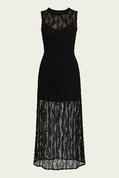 Ulla Johnson Venus Tank Dress In Noir In Black