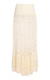 Ulla Johnson Vera Lace-cotton Maxi Skirt In Ivory