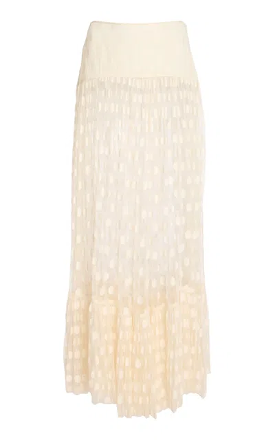 Ulla Johnson Vera Lace-cotton Maxi Skirt In Ivory