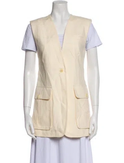 Pre-owned Ulla Johnson Vest In Neutral