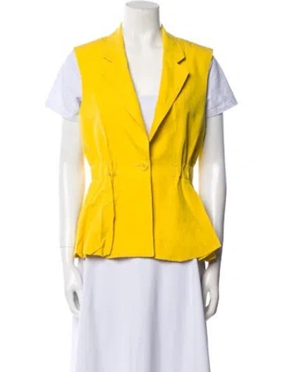 Pre-owned Ulla Johnson Vest In Yellow