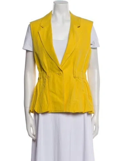 Pre-owned Ulla Johnson Vest In Yellow