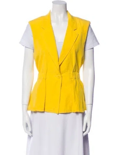 Pre-owned Ulla Johnson Vest In Yellow
